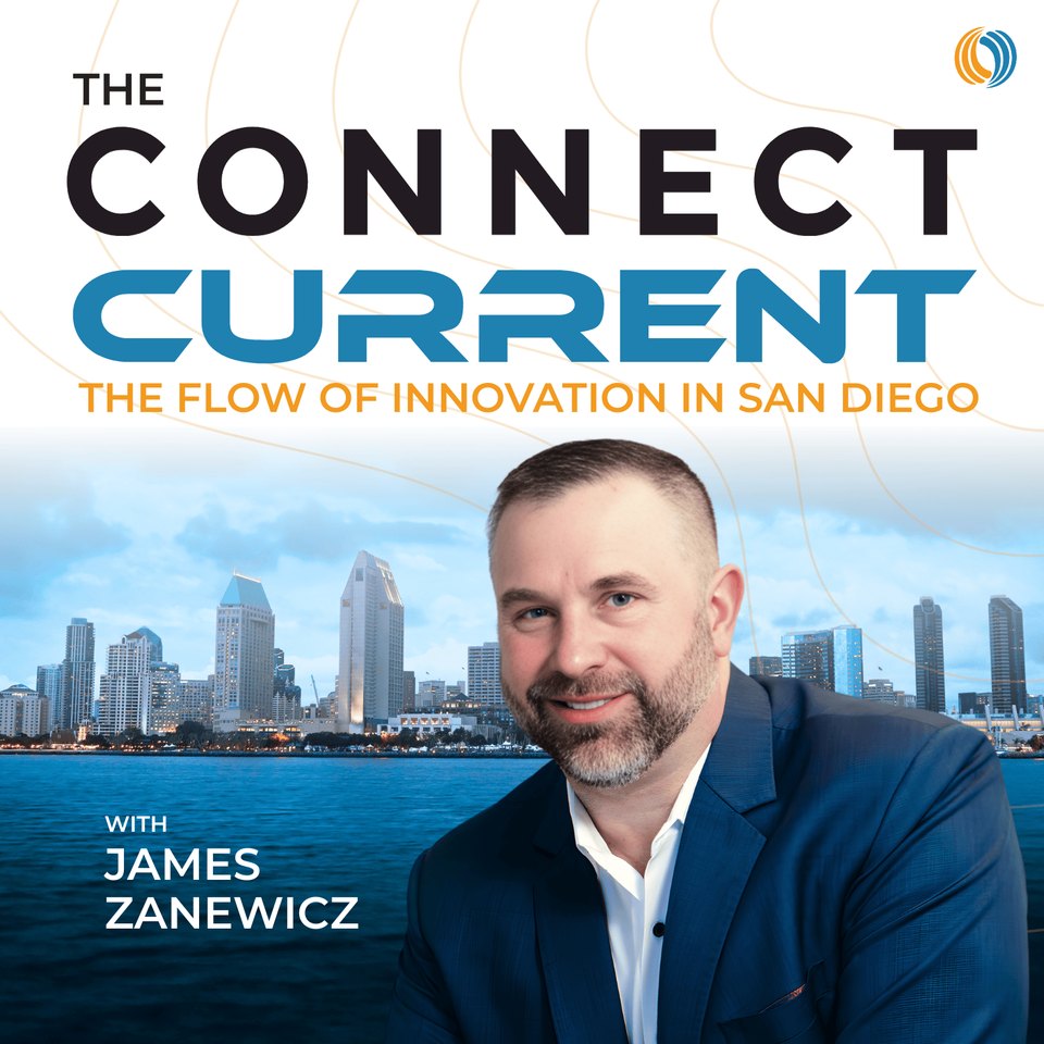 The Connect Current podcast cover art featuring host James Zanewicz